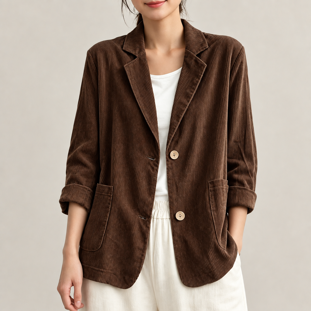Lena Relaxed Corduroy Blazer