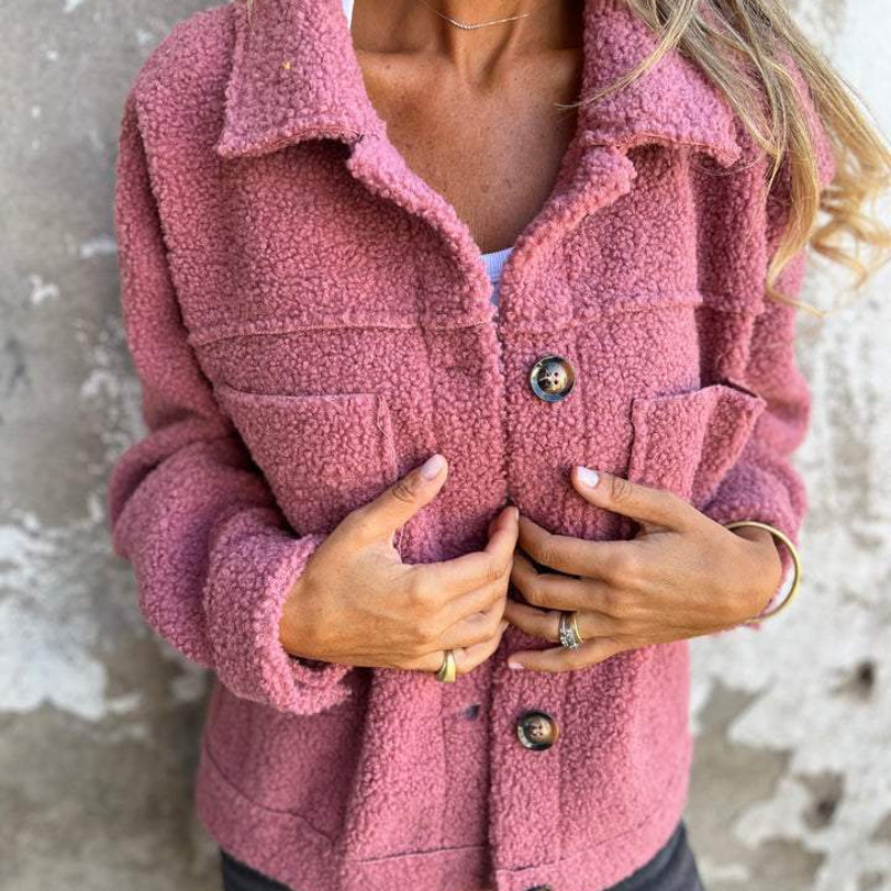 Cecily Cosy Faux-Fur Button Jacket