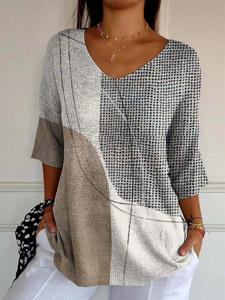 Serena Geometric Knit Jumper