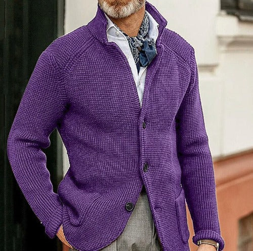 Mauricio Blazer-Inspired Knit Cardigan