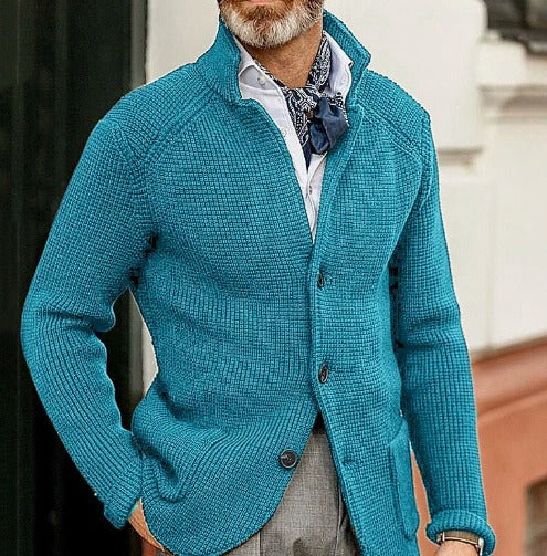 Mauricio Blazer-Inspired Knit Cardigan