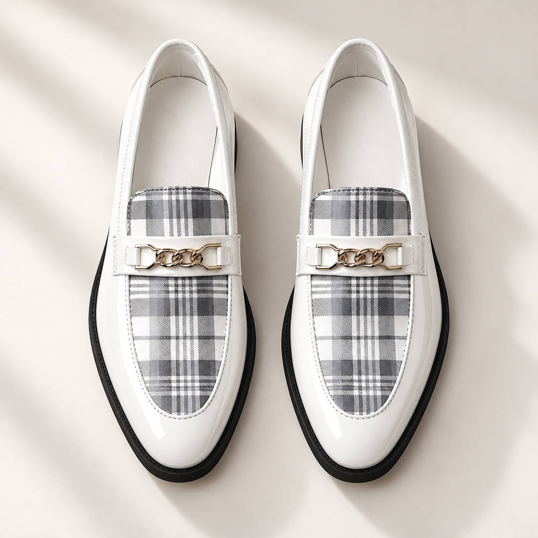 Darren Polished Slip-On Oxford Shoes