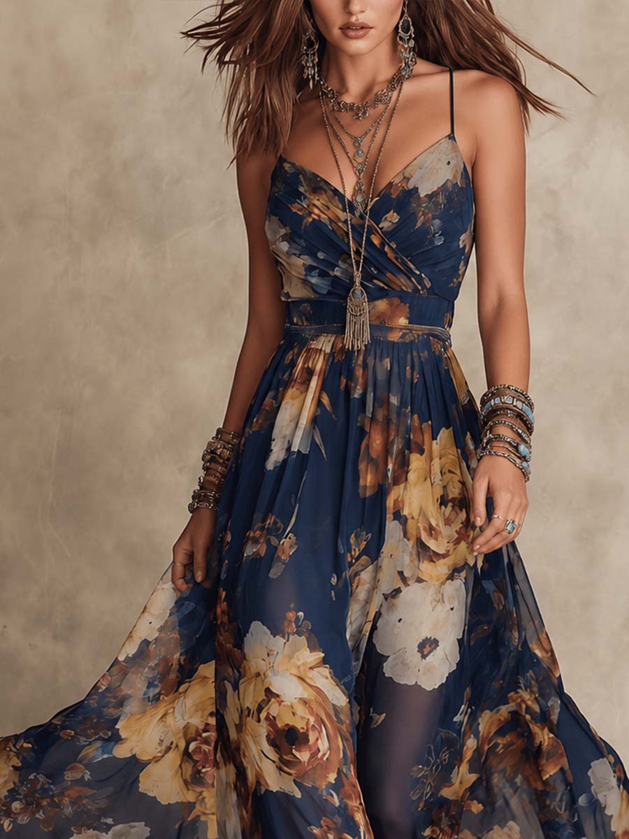 CLEA CHIFFON MAXI DRESS