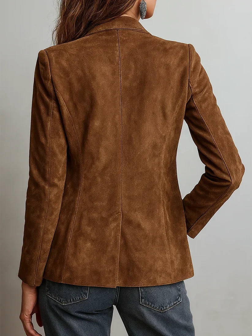 Cristina Contrast-Stitch Blazer