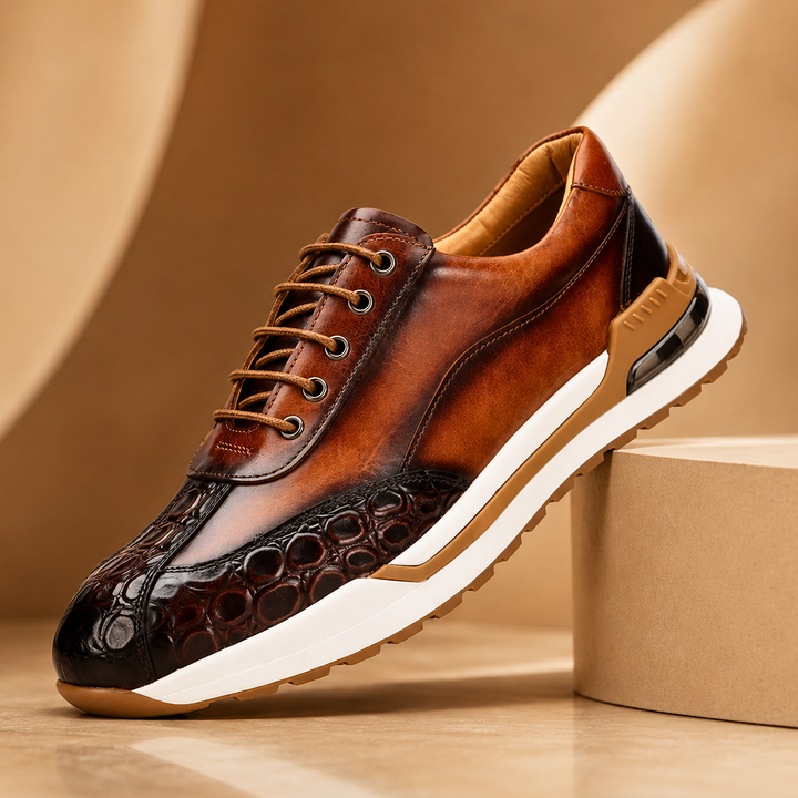 Santino Orthopaedic Leather Trainers