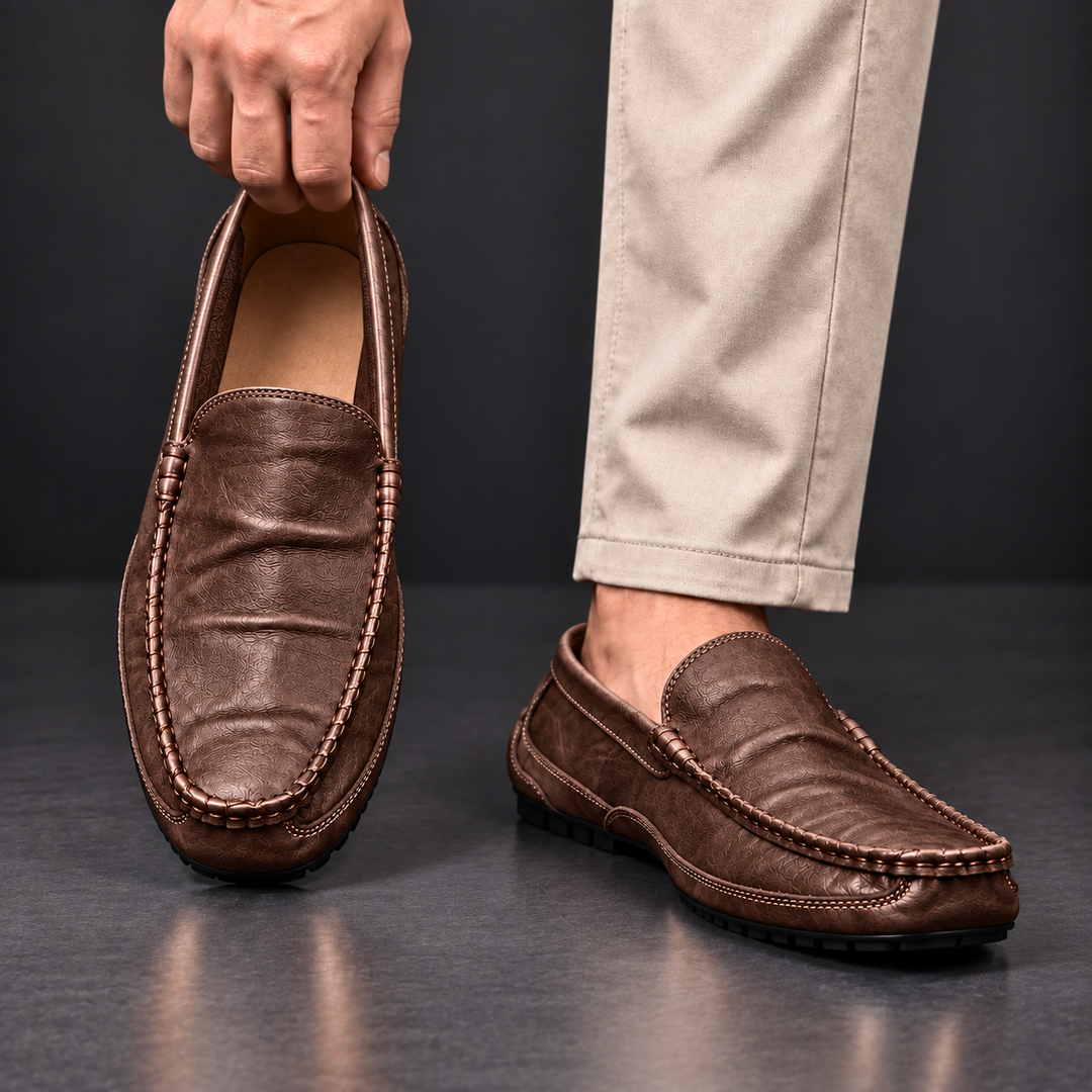 Santori | Cushioned Leather Loafers