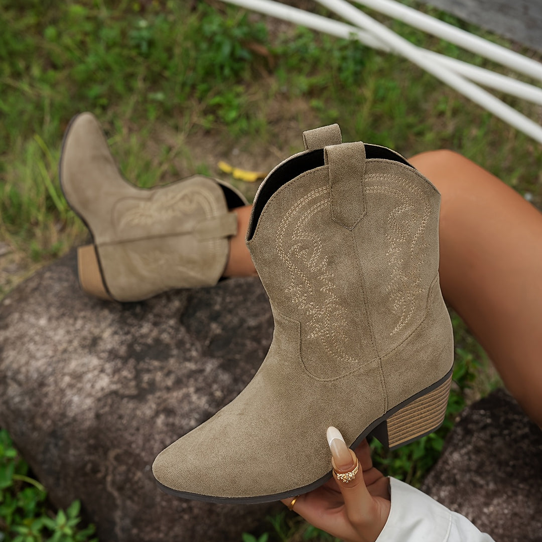 Marigold Embroidered Orthopedic Boots