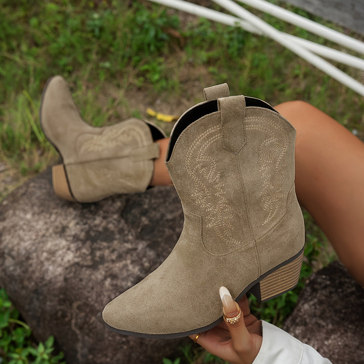 Marigold Embroidered Orthopedic Boots