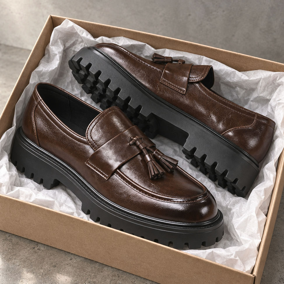 Traviso Leather Tassel Derby Shoes