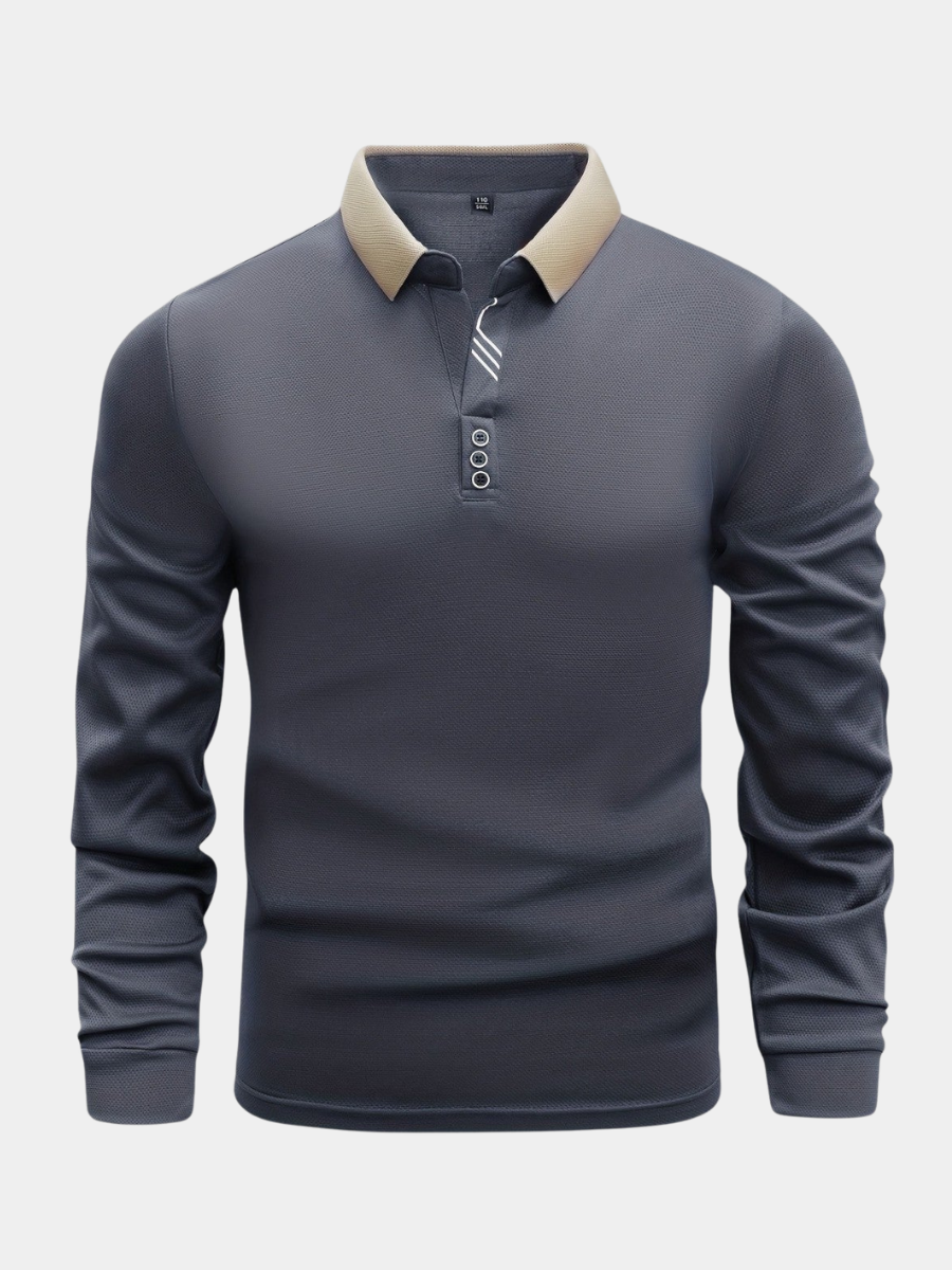 Garrett | Refined Long-Sleeve Polo