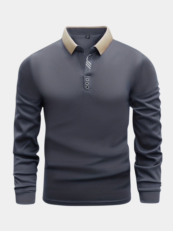 Garrett | Refined Long-Sleeve Polo