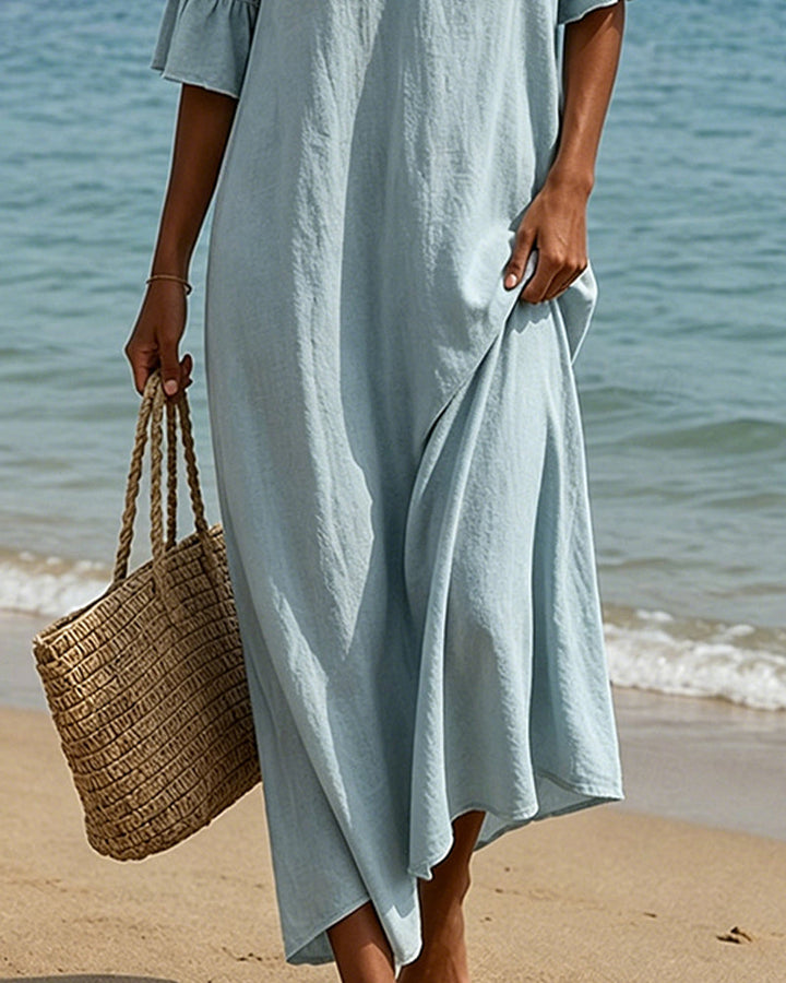 Olivia Boho maxi dress with lace