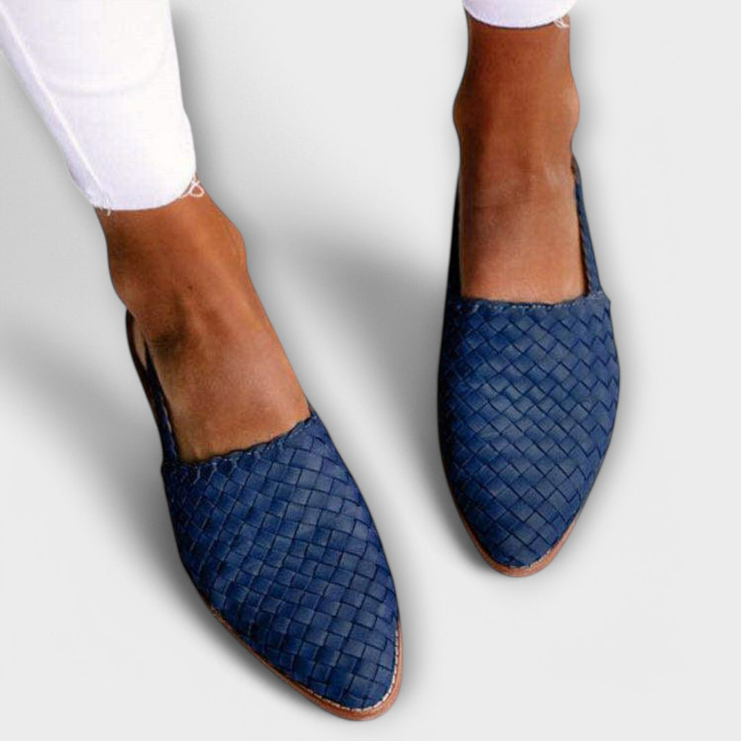Aurora | Woven Sling-back Loafer