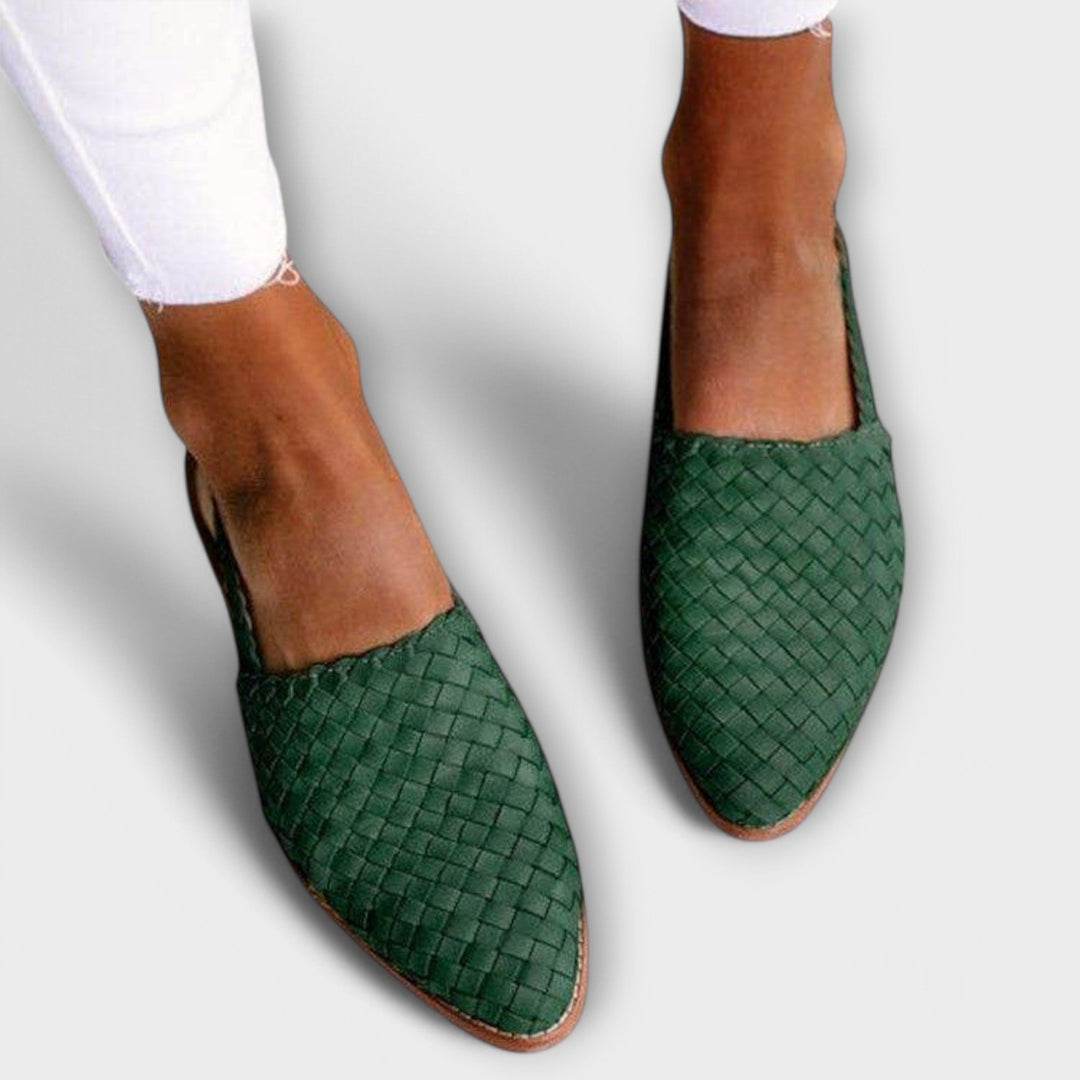 Aurora | Woven Sling-back Loafer