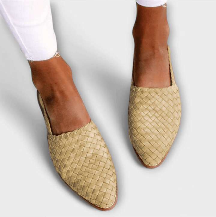 Aurora | Woven Sling-back Loafer