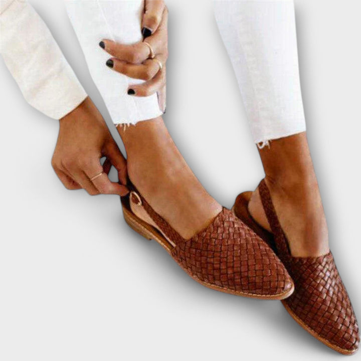 Aurora | Woven Sling-back Loafer