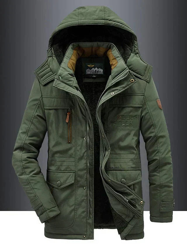 Simon Fleece-Lined Wool-Blend Coat