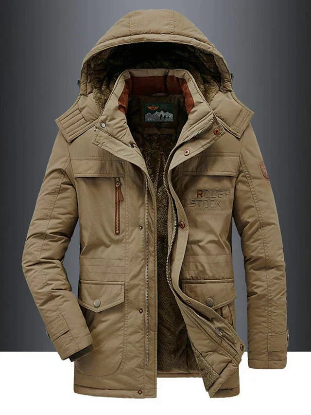 Simon Fleece-Lined Wool-Blend Coat