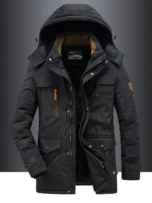 Simon Fleece-Lined Wool-Blend Coat