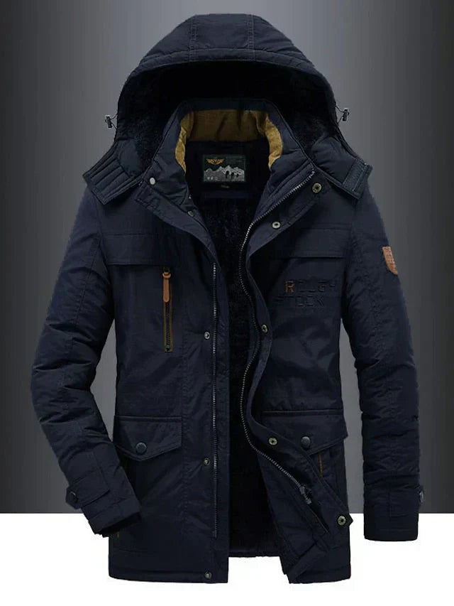 Simon Fleece-Lined Wool-Blend Coat