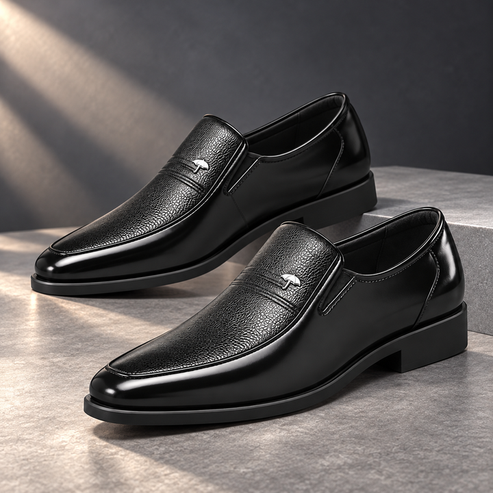 Ashford Comfort Slip-On Shoes in black, charcoal studio