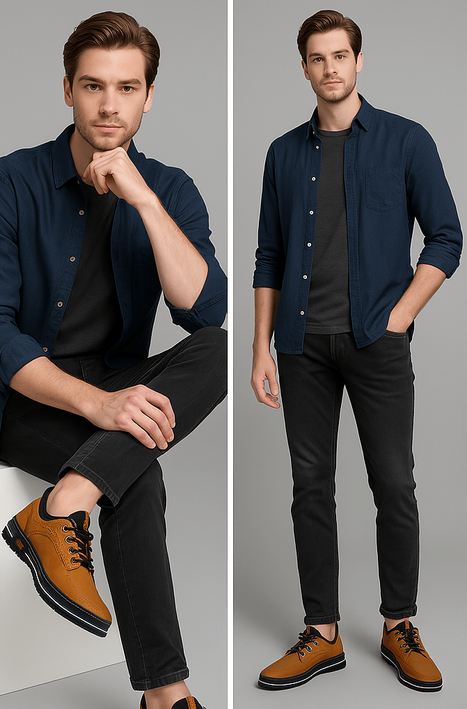 Emilio Comfort Leather Lace-up Shoes