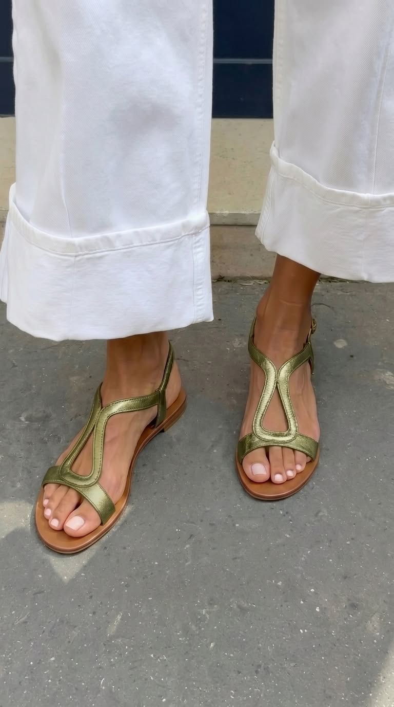 Georgina Golden Summer Sandals