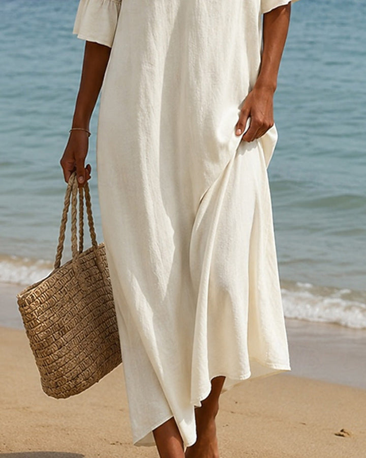 Olivia Boho maxi dress with lace
