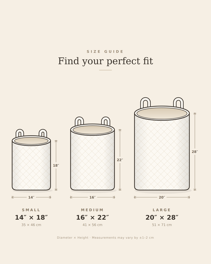 Barney | Hand-Quilted Laundry Basket