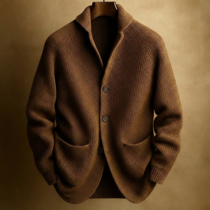 Valentin Ribbed Wool-Blend Cardigan