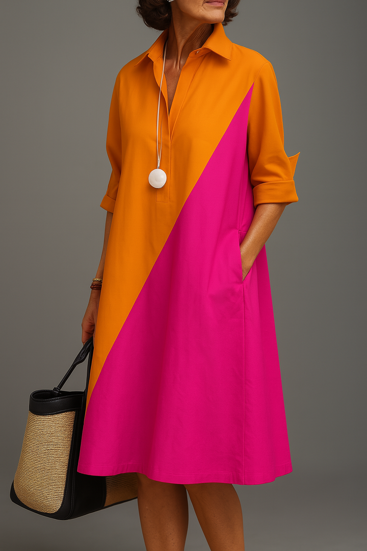 Sabrina Stylish Cotton Midi Dress