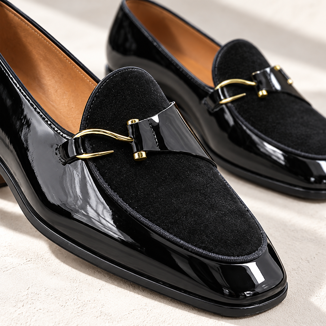 Bromley Contrast Loafers – detail studio view