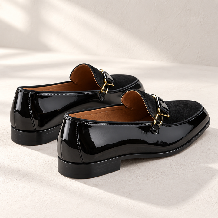 Bromley Contrast Loafers – rear studio view
