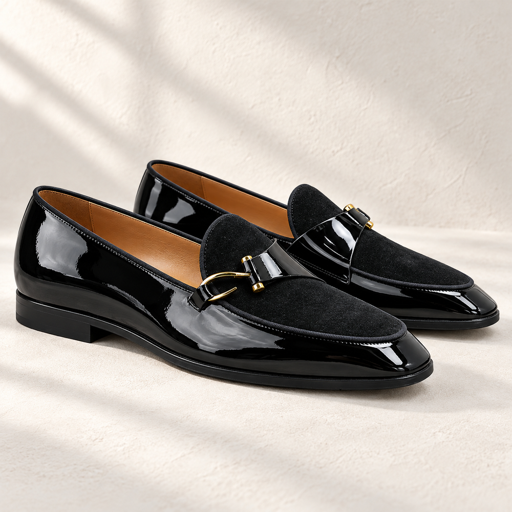 Bromley Contrast Loafers – side studio view