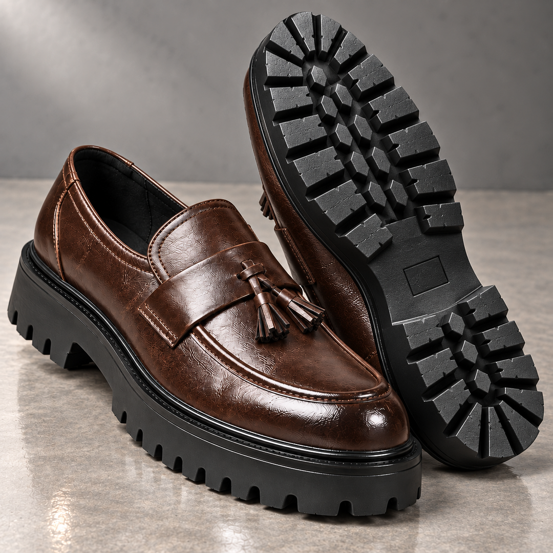 Traviso Leather Tassel Derby Shoes