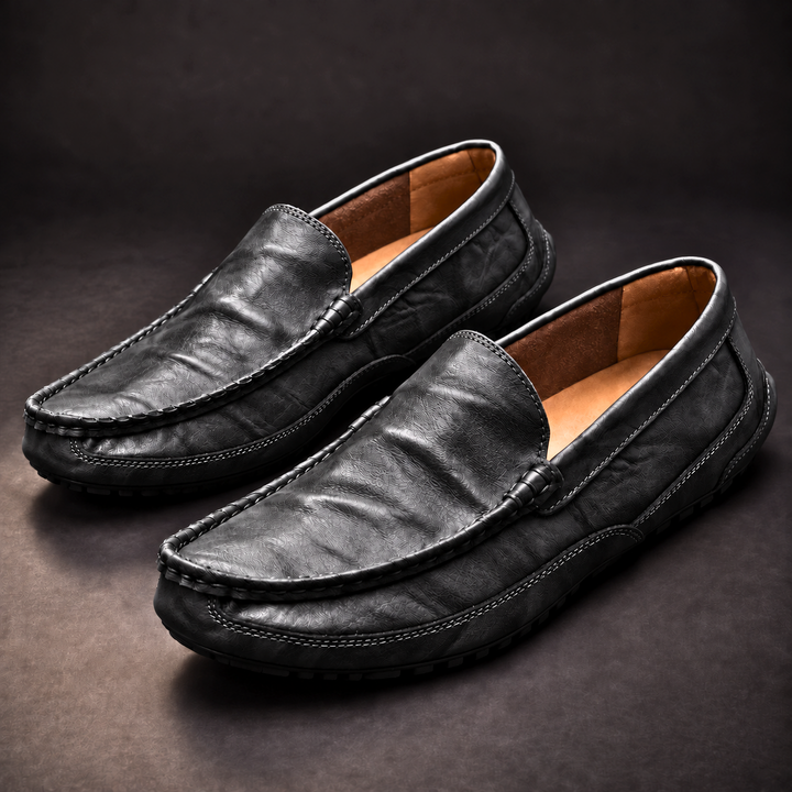 Santori | Cushioned Leather Loafers