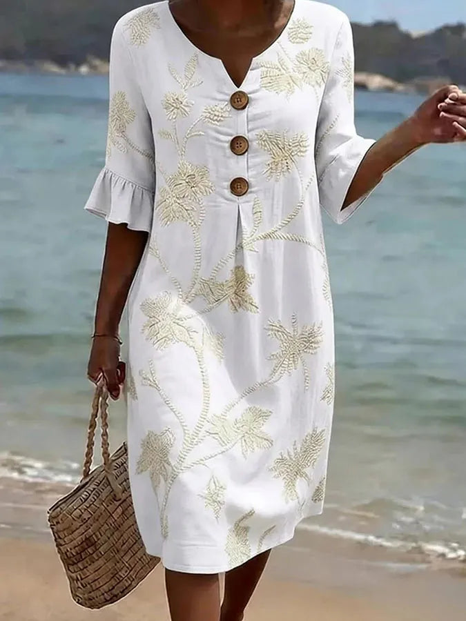 Floral-print dress by Roseworth London