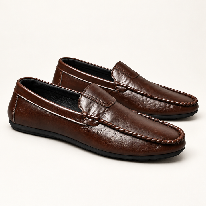 Low side view of Carter Flexible Comfort Driving Loafers