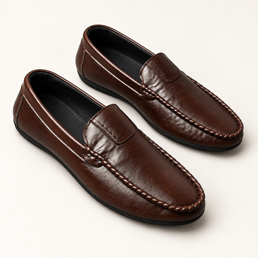 Carter Flexible Comfort Driving Loafers viewed from above
