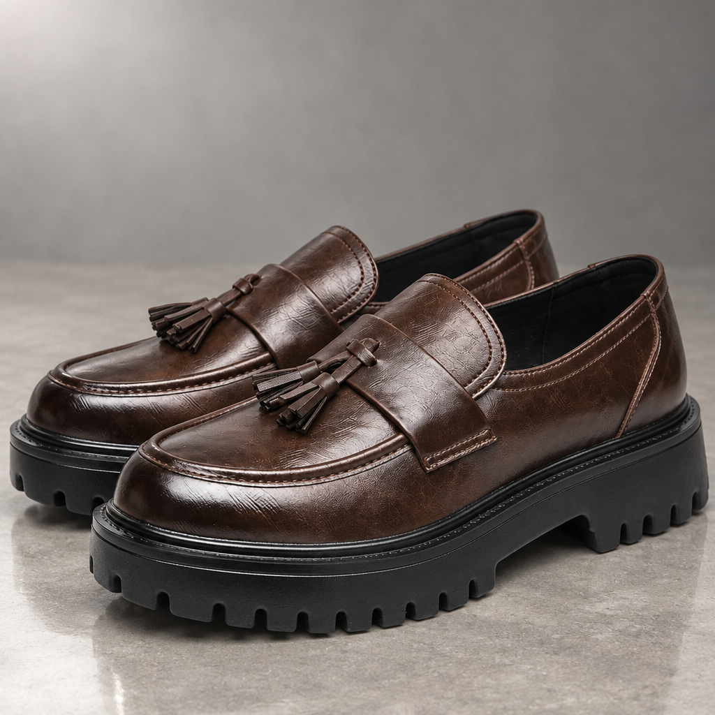 Traviso Leather Tassel Derby Shoes