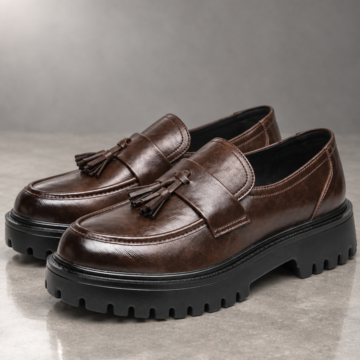Traviso Leather Tassel Derby Shoes