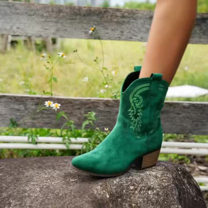 Marigold Embroidered Orthopedic Boots