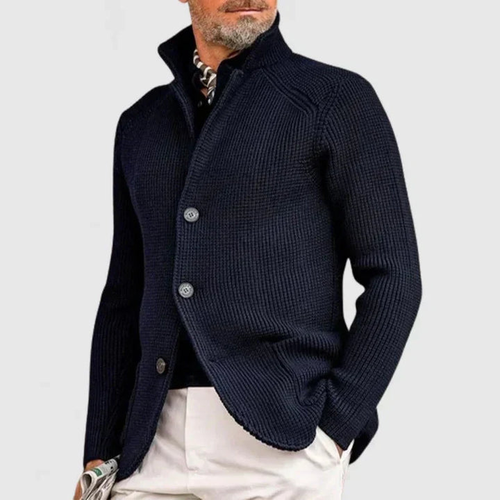 Mauricio Blazer-Inspired Knit Cardigan