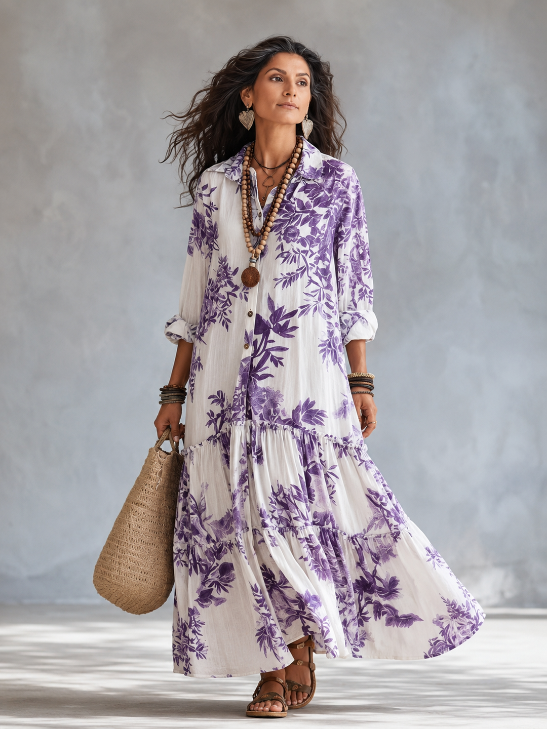 Elina Tummy-Flattering Button Dress