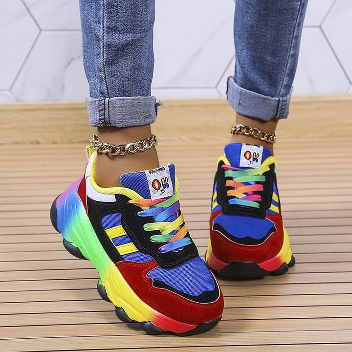 Isolina Orthopaedic Colour-Block Trainers