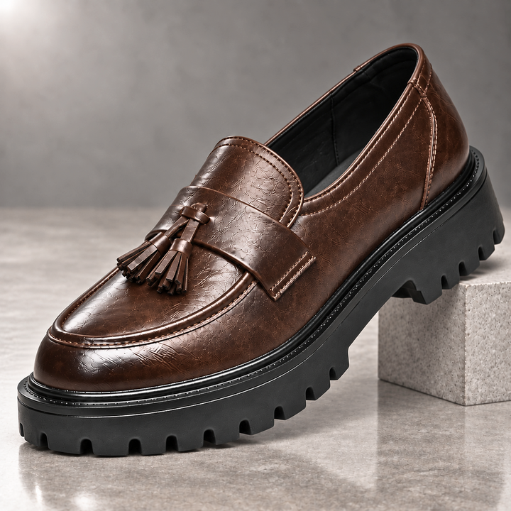 Traviso Leather Tassel Derby Shoes