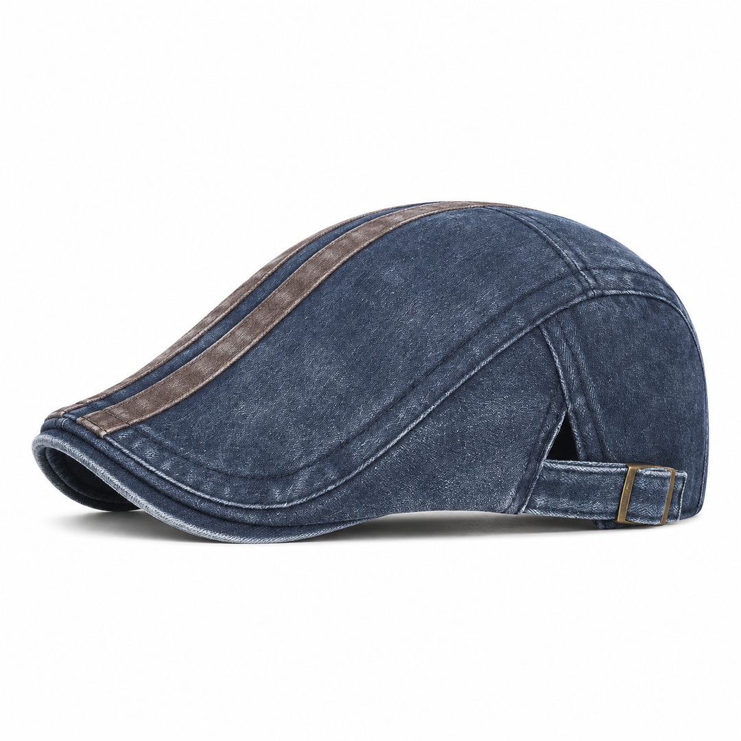 Denim Strip Cap