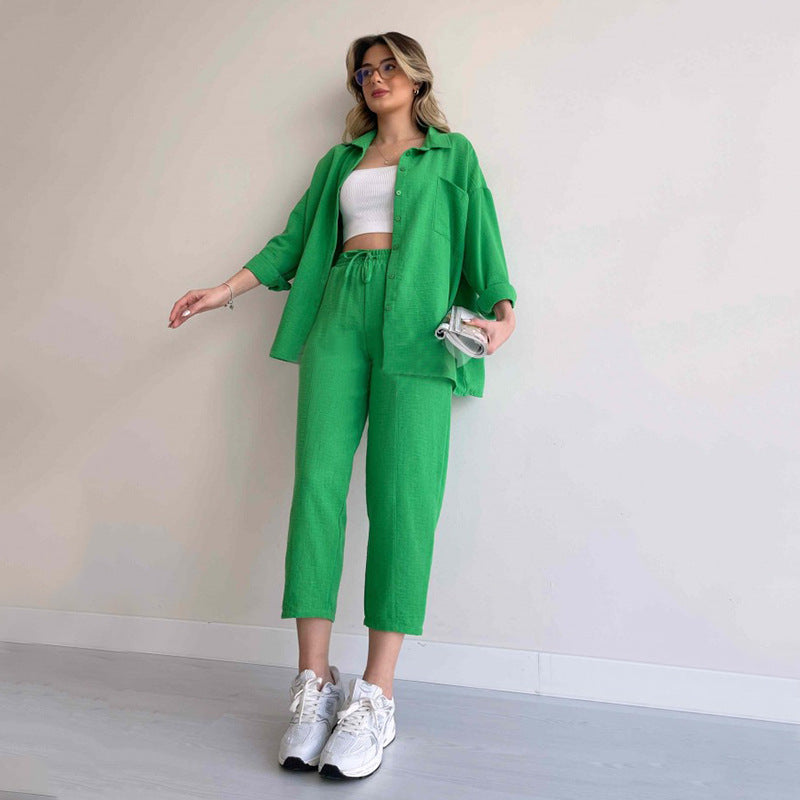 CARLA LINEN TWO PIECE SET
