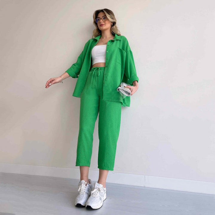 CARLA LINEN TWO PIECE SET