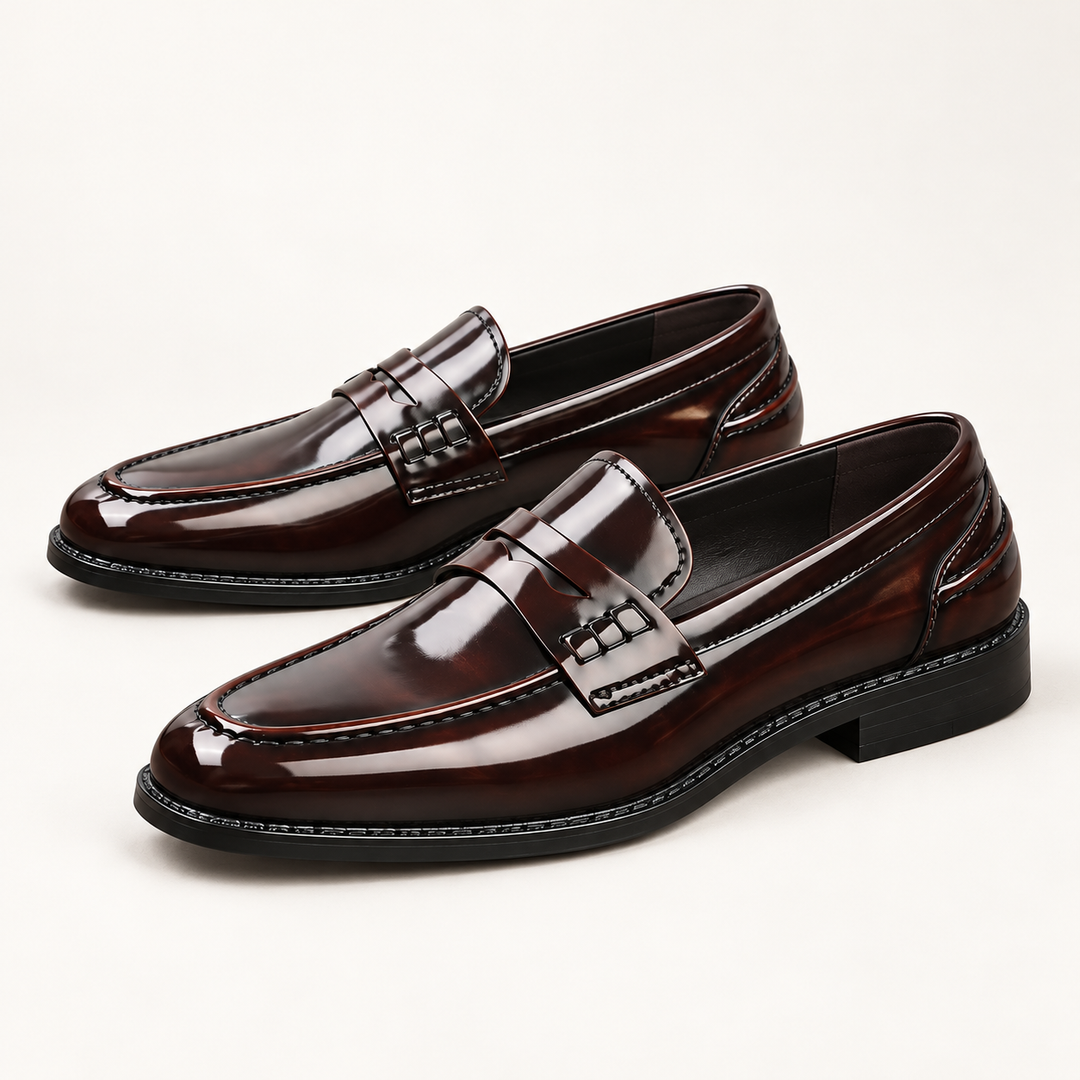 Low side view of Dunmore Polished Comfort Loafers